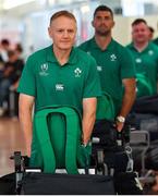 12 September 2019; Ireland head coach Joe Schmidt on the squad's arrival in Hanada Airport in Tokyo ahead of the 2019 Rugby World Cup in Japan. Photo by Brendan Moran/Sportsfile
