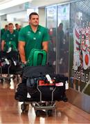 12 September 2019; CJ Stander of Ireland on the squad's arrival in Hanada Airport in Tokyo ahead of the 2019 Rugby World Cup in Japan. Photo by Brendan Moran/Sportsfile