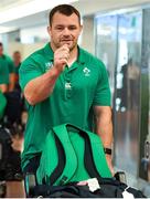 12 September 2019; Cian Healy of Ireland on the squad's arrival in Hanada Airport in Tokyo ahead of the 2019 Rugby World Cup in Japan. Photo by Brendan Moran/Sportsfile