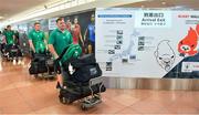 12 September 2019; Dave Kilcoyne of Ireland on the squad's arrival in Hanada Airport in Tokyo ahead of the 2019 Rugby World Cup in Japan. Photo by Brendan Moran/Sportsfile