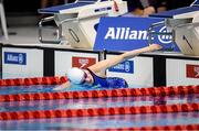 12 September 2019; Ailbhe Kelly of Ireland competes in the heats of the Women's 400m Freestyle S8 during day four of the World Para Swimming Championships 2019 at London Aquatic Centre in London, England. Photo by Tino Henschel/Sportsfile