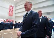 13 September 2019; Head coach Joe Schmidt arrives for the Ireland Rugby World Cup 2019 Welcome Ceremony at Mihama Bunka Hall Hall in Chiba Prefecture, Japan. Photo by Brendan Moran/Sportsfile