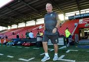 13 September 2019; London Irish head coach Declan Kidney makes his way onto the pitch before the Pre-season friendly match between Munster and London Irish at the Irish Independent Park in Cork. Photo by Matt Browne/Sportsfile