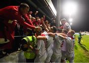 13 September 2019; Shelbourne players celebrate after Aidan Friel scored their first goal during the SSE Airtricity League First Division match between Drogheda United and Shelbourne at United Park in Drogheda, Louth.  Photo by Stephen McCarthy/Sportsfile