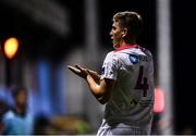 13 September 2019; Oscar Brennan of Shelbourne celebrates after scoring his side's second goal during the SSE Airtricity League First Division match between Drogheda United and Shelbourne at United Park in Drogheda, Louth.  Photo by Stephen McCarthy/Sportsfile