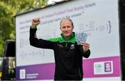 14 September 2019; Former Dublin All-Star Coman Goggins beside AIB’s The Toughest Text van, which will give fans a rare chance to win a pair of tickets to today’s All-Ireland Final Replay between Kerry and Dublin. The van will be driven around Dublin and parked in various locations surrounding Croke Park so that passerby’s can have a crack at solving it. Once solved, the answer will be the phone number to text and claim your prize of a pair tickets! For exclusive content and to see why AIB is backing Club and County follow us @AIB_GAA on Twitter, Instagram, Snapchat, Facebook and AIB.ie/GAA and to play the game visit www.thetoughestjourneygame.com. Photo by Ramsey Cardy/Sportsfile