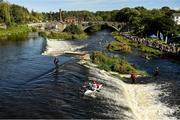 14 September 2019; A general view of Lucan Weir during The 60th Liffey Descent on the River Liffey at Lucan Weir in Lucan, Co Dublin. Photo by Seb Daly/Sportsfile