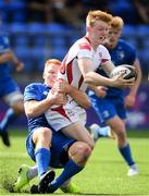 14 September 2019; Ross Adair of Ulster A is tackled by Gavin Mullin of Leinster A during the Celtic Cup match between Leinster A and Ulster A at Energia Park in Donnybrook, Dublin. Photo by Ramsey Cardy/Sportsfile