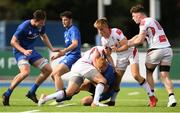 14 September 2019; Gavin Mullin of Leinster A is tackled by Ross Adair of Ulster A during the Celtic Cup match between Leinster A and Ulster A at Energia Park in Donnybrook, Dublin. Photo by Ramsey Cardy/Sportsfile