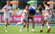 14 September 2019; Andrew Smith of Leinster A is tackled by Ross Adair of Ulster A during the Celtic Cup match between Leinster A and Ulster A at Energia Park in Donnybrook, Dublin. Photo by Ramsey Cardy/Sportsfile