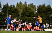 14 September 2019; A view of a scrum during the Women’s Interprovincial Championship Semi-Final match between Leinster and Ulster at St Mary's RFC in Templeogue, Dublin. Photo by Ben McShane/Sportsfile