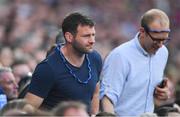 14 September 2019; Fergus McFadden of Leinster takes his seat ahead of the second half during the GAA Football All-Ireland Senior Championship Final Replay match between Dublin and Kerry at Croke Park in Dublin. Photo by Sam Barnes/Sportsfile