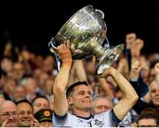 14 September 2019; Dublin captain Stephen Cluxton lifts The Sam Maguire Cup following the GAA Football All-Ireland Senior Championship Final Replay match between Dublin and Kerry at Croke Park in Dublin. Photo by Ramsey Cardy/Sportsfile