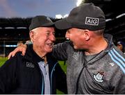 14 September 2019; Dublin manager Jim Gavin, right, with his father Jimmy Gavin following the GAA Football All-Ireland Senior Championship Final Replay match between Dublin and Kerry at Croke Park in Dublin. Photo by Eóin Noonan/Sportsfile