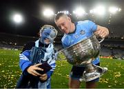 14 September 2019; 10-year-old Dublin supporter Grace Dorman with Con O'Callaghan of Dublin following the GAA Football All-Ireland Senior Championship Final Replay between Dublin and Kerry at Croke Park in Dublin. Photo by Stephen McCarthy/Sportsfile