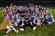 14 September 2019; Dublin players and supporters celebrate with the Sam Magure Cup following the GAA Football All-Ireland Senior Championship Final Replay match between Dublin and Kerry at Croke Park in Dublin. Photo by Sam Barnes/Sportsfile