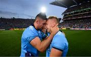 14 September 2019; James McCarthy, left, and Jonny Cooper of Dublin following the GAA Football All-Ireland Senior Championship Final Replay between Dublin and Kerry at Croke Park in Dublin. Photo by Stephen McCarthy/Sportsfile