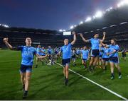 14 September 2019; Dublin players celebrate following the GAA Football All-Ireland Senior Championship Final Replay between Dublin and Kerry at Croke Park in Dublin. Photo by Stephen McCarthy/Sportsfile