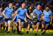 14 September 2019; Brian Fenton, left, and Ciarán Kilkenny of Dublin celebrate with the cup following the GAA Football All-Ireland Senior Championship Final Replay match between Dublin and Kerry at Croke Park in Dublin. Photo by Eóin Noonan/Sportsfile