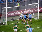 14 September 2019; Seán O'Shea of Kerry in action against Kevin McManamon of Dublin near the end of the GAA Football All-Ireland Senior Championship Final Replay match between Dublin and Kerry at Croke Park in Dublin. Photo by Daire Brennan/Sportsfile