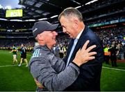 14 September 2019; Dublin manager Jim Gavin and John Costello, CEO of the Dublin County Board, celebrate after the GAA Football All-Ireland Senior Championship Final Replay match between Dublin and Kerry at Croke Park in Dublin. Photo by Ray McManus/Sportsfile