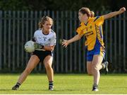 14 September 2019; Action from the Senior Championship Final match between Emyvale, Co Monaghan and The Banner, Co Clare, during the 2019 LGFA All-Ireland Club 7s at Naomh Mearnóg & St Sylvesters in Dublin. Photo by Michael P Ryan/Sportsfile