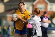 14 September 2019; Action from the Senior Championship Final match between Emyvale, Co Monaghan and The Banner, Co Clare, during the 2019 LGFA All-Ireland Club 7s at Naomh Mearnóg & St Sylvesters in Dublin. Photo by Michael P Ryan/Sportsfile