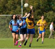14 September 2019; Action from the Senior Championship Semi-Final match between Westport, Co Mayo and The Banner, Co Clare, during the 2019 LGFA All-Ireland Club 7s at Naomh Mearnóg & St Sylvesters in Dublin. Photo by Michael P Ryan/Sportsfile