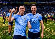 14 September 2019; Cormac Costello of Dublin and team mate Paddy Andrews celebrate after the GAA Football All-Ireland Senior Championship Final Replay match between Dublin and Kerry at Croke Park in Dublin. Photo by Ray McManus/Sportsfile