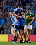 14 September 2019; Dublin players, John Small, Cormac Costello, Michael Fitzsimons and Dean Rock celebrate at the final whistle, as David Clifford of Kerry looks on dejected following the GAA Football All-Ireland Senior Championship Final Replay match between Dublin and Kerry at Croke Park in Dublin. Photo by Sam Barnes/Sportsfile