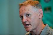 15 September 2019; Head coach Joe Schmidt during an Ireland Rugby Press Conference at the Hotel New Otani Makuhari in Chiba, Japan. Photo by Brendan Moran/Sportsfile