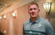 15 September 2019; John Ryan poses for a portrait after an Ireland Rugby Press Conference at the Hotel New Otani Makuhari in Chiba, Japan. Photo by Brendan Moran/Sportsfile