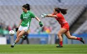 15 September 2019; Róisín O'Reilly of Fermanagh in action against Ceire Nolan of Louth during the TG4 All-Ireland Ladies Football Junior Championship Final match between Fermanagh and Louth at Croke Park in Dublin. Photo by Piaras Ó Mídheach/Sportsfile