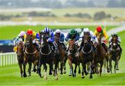 15 September 2019; Buffer Zone, third left, with Colin Keane up, on their way to winning the Irish Stallion Farms EBF 'Bold Lad' Sprint Handicap during Day Two of the Irish Champions Weekend at The Curragh Racecourse in Kildare. Photo by Seb Daly/Sportsfile