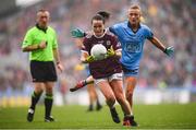 15 September 2019; Nicola Ward of Galway in action against Carla Rowe of Dublin during the TG4 All-Ireland Ladies Football Senior Championship Final match between Dublin and Galway at Croke Park in Dublin. Photo by Stephen McCarthy/Sportsfile