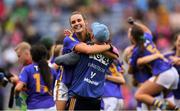 15 September 2019; Tipperary manager Shane Ronayne celebrates with Caitlín Kennedy after the TG4 All-Ireland Ladies Football Intermediate Championship Final match between Meath andTipperary at Croke Park in Dublin. Photo by Piaras Ó Mídheach/Sportsfile