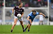 15 September 2019; Sarah Conneally of Galway in action against Noëlle Healy of Dublin during the TG4 All-Ireland Ladies Football Senior Championship Final match between Dublin and Galway at Croke Park in Dublin. Photo by Piaras Ó Mídheach/Sportsfile