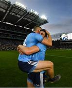 14 September 2019; Diarmuid Connolly of Dublin, right, and Con O'Callaghan celebrate following the GAA Football All-Ireland Senior Championship Final Replay match between Dublin and Kerry at Croke Park in Dublin. Photo by David Fitzgerald/Sportsfile