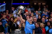15 September 2019; Noëlle Healy of Dublin lifts the Brendan Martin cup following the TG4 All-Ireland Ladies Football Senior Championship Final match between Dublin and Galway at Croke Park in Dublin. Photo by Stephen McCarthy/Sportsfile