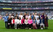 15 September 2019; The Waterford 1994 Jubilee team are honoured ahead of the TG4 All-Ireland Ladies Football Senior Championship Final match between Dublin and Galway at Croke Park in Dublin. Photo by Stephen McCarthy/Sportsfile