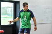 16 September 2019; Assistant strength & conditioning coach Ciaran Ruddock during an Ireland Rugby gym session at the Ichihara Suporeku Park in Ichihara, Japan. Photo by Brendan Moran/Sportsfile