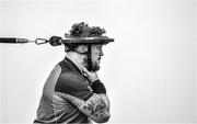 16 September 2019; (EDITOR'S NOTE: Image has been converted to black & white) Andrew Porter during an Ireland Rugby gym session at the Ichihara Suporeku Park in Ichihara, Japan. Photo by Brendan Moran/Sportsfile