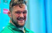 16 September 2019; Andrew Porter during an Ireland Rugby press conference at the Hotel New Otani Makuhari in Chiba, Japan. Photo by Brendan Moran/Sportsfile