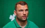 16 September 2019; Tadhg Beirne during an Ireland Rugby press conference at the Hotel New Otani Makuhari in Chiba, Japan. Photo by Brendan Moran/Sportsfile