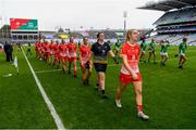15 September 2019; Kate Flood of Louth during the TG4 All-Ireland Ladies Football Junior Championship Final match between Fermanagh and Louth at Croke Park in Dublin. Photo by Stephen McCarthy/Sportsfile
