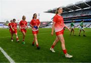 15 September 2019; Rebecca Carr of Louth during the TG4 All-Ireland Ladies Football Junior Championship Final match between Fermanagh and Louth at Croke Park in Dublin. Photo by Stephen McCarthy/Sportsfile