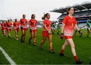 15 September 2019; Michelle McMahon of Louth during the TG4 All-Ireland Ladies Football Junior Championship Final match between Fermanagh and Louth at Croke Park in Dublin. Photo by Stephen McCarthy/Sportsfile