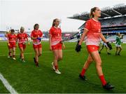 15 September 2019; Aoife Byrne of Louth during the TG4 All-Ireland Ladies Football Junior Championship Final match between Fermanagh and Louth at Croke Park in Dublin. Photo by Stephen McCarthy/Sportsfile
