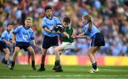 14 September 2019; Dara Griffin of Dr Crokes, Co Kerry, is tackled by Josh Higgins of St Patrick’s Gaa, Donabate, Co Dublin, during the INTO Cumann na mBunscol GAA Respect Exhibition Go Games at Dublin v Kerry - GAA Football All-Ireland Senior Championship Final Replay at Croke Park in Dublin. Photo by Eóin Noonan/Sportsfile