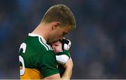 14 September 2019; Gavin Crowley of Kerry with his child Arlo after the GAA Football All-Ireland Senior Championship Final Replay between Dublin and Kerry at Croke Park in Dublin. Photo by Piaras Ó Mídheach/Sportsfile